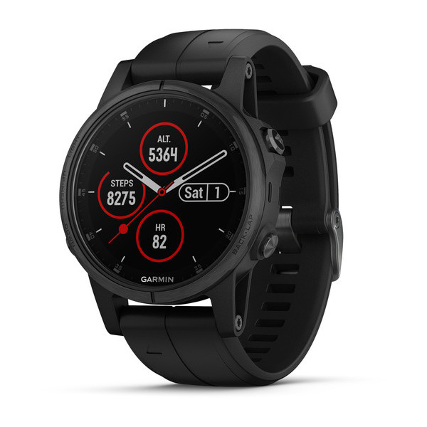 Garmin Fenix 5s Plus Sapphire, черный Garmin Fenix 5s Plus Sapphire, черный