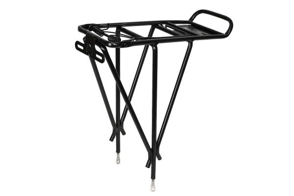 Багажник CD-20AC,26-28" алюминий, профильные трубы, с прижимом, черный Багажник CD-20AC,26-28" алюминий, профильные трубы, с прижимом, черный